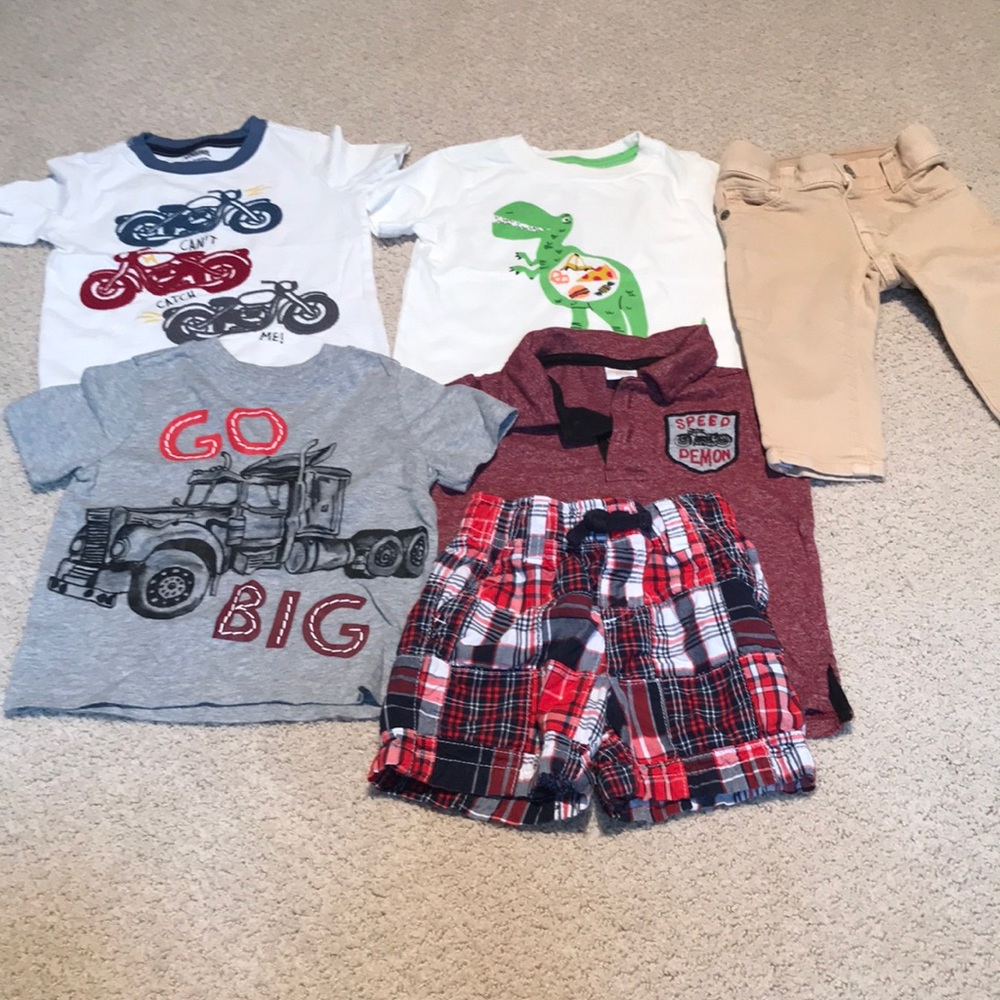 Lot of Gymboree boys tops and bottoms